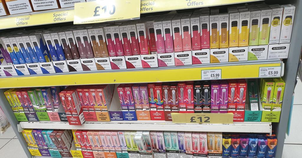Convenience stores lose £5m in disposable vape ban week one