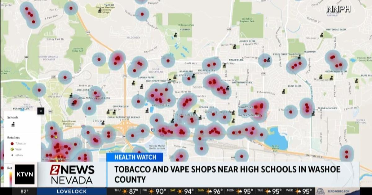 Tobacco and vape shops near high schools in Washoe County