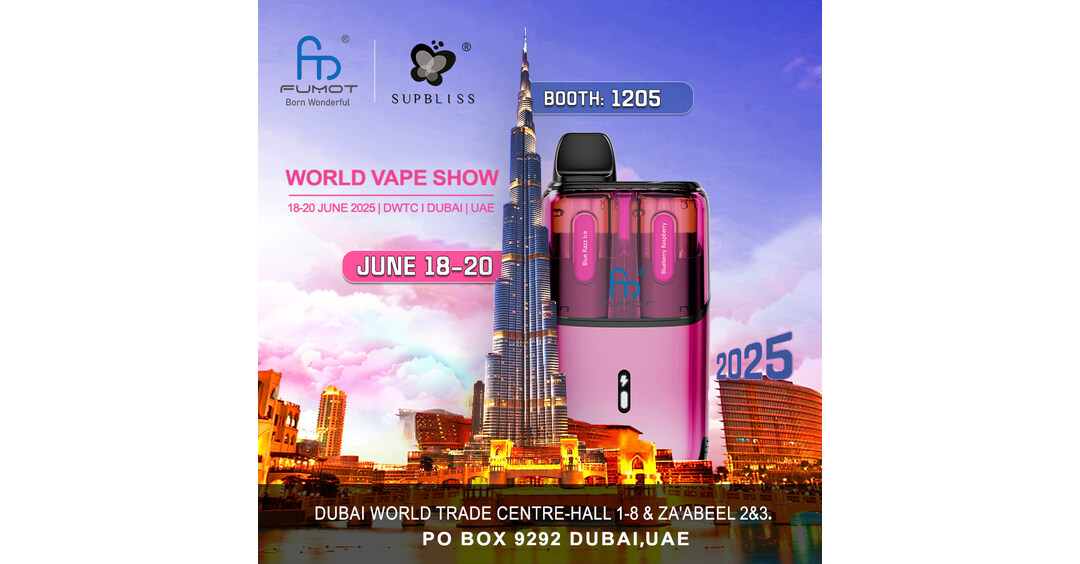 FUMOT to Unveil Ultra T32000 Dual-Flavor Vape at World Vape Show Dubai